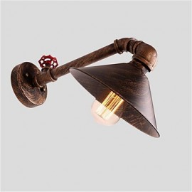 Max 60W Water Pipe Wall Lights Retro Industrial Style Creative Country Metal Restaurant Cafe Bars Bar Table Wall Sconces