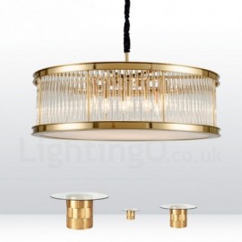 Modern / Contemporary 8 Light Steel Pendant Light with Crystal,Acrylic Shade for Living Room, Dinning Room, Bedroom, Hotel
