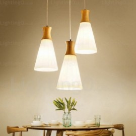 1 Light Modern/Contemporary, Nordic Pendant Lights with Glass Shade for Dining Room, Corridor, Hotel, Hallway