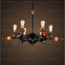 4 Light Country/Rustic, Vintage/Retro Pendant Lights for Living Room, Bedroom, Bar, Dining Room, Cafes