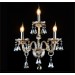 3 Light Matching Cognac Color K9 Crystal Candle Retro E12/E14 Glass Wall Light